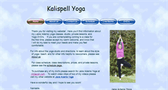 Desktop Screenshot of kalispellyoga.com